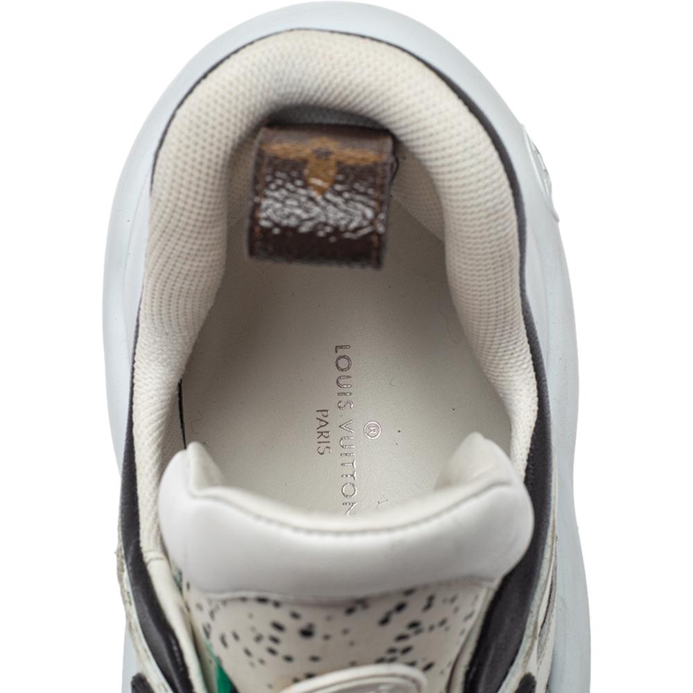 Women's Louis Vuitton Multicolor Leather And Canvas Archlight Trainer Sneakers Size 39