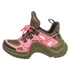 Louis Vuitton Multicolor Leather and Mesh Archlight Low Top Sneakers Size 37