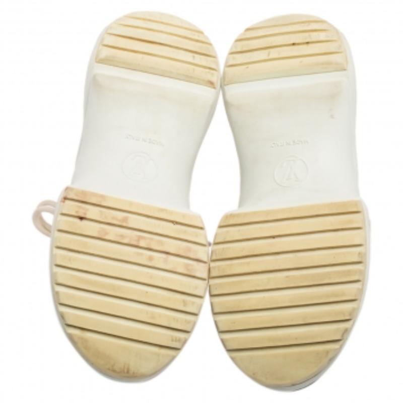Beige Louis Vuitton Multicolor Leather And Mesh Archlight Sneakers Size 36.5 For Sale