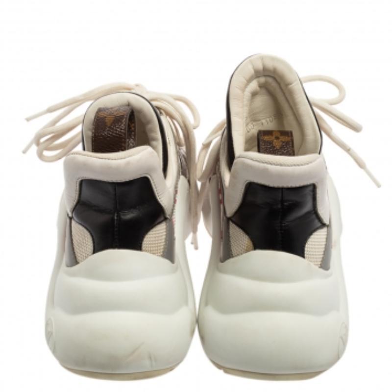 Louis Vuitton Multicolor Leather And Mesh Archlight Sneakers Size 36.5 For Sale 1