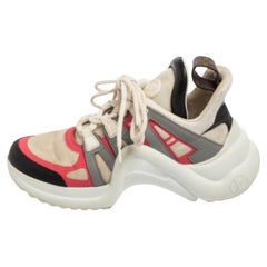 Louis Vuitton Multicolor Leather And Mesh Archlight Sneakers Size 36.5