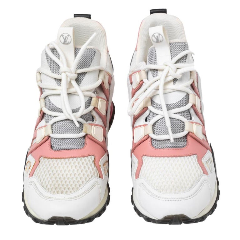 WMNS) LOUIS VUITTON Run Away Calfskin Sneakers Pink