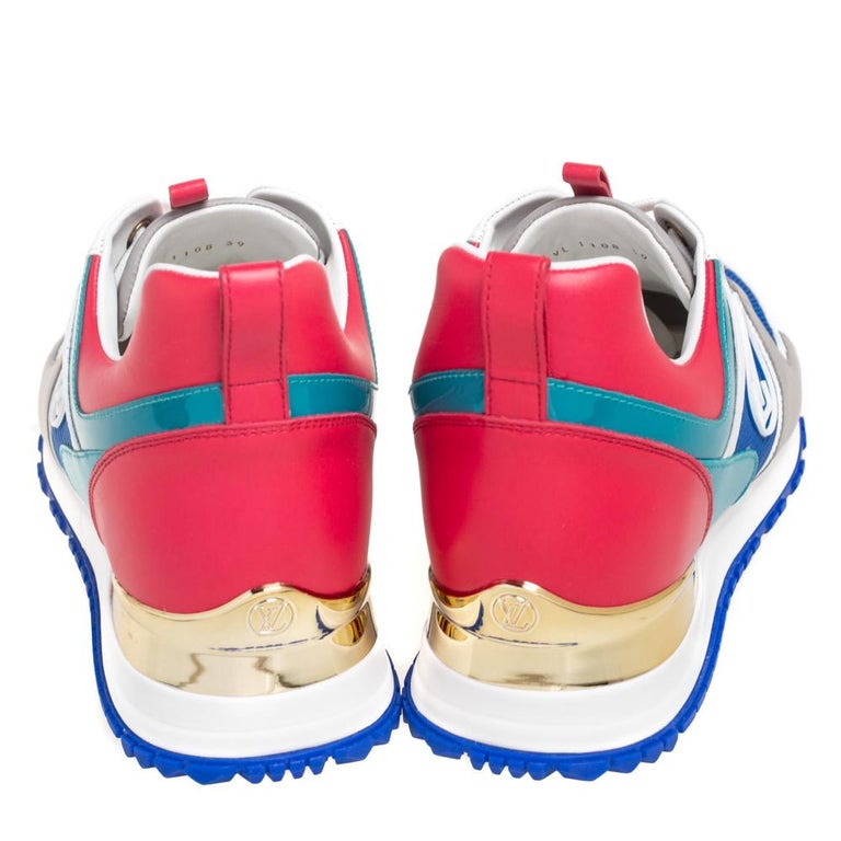 Louis Vuitton Multicolor Leather And Mesh Run Away Sneakers Size 39 For  Sale at 1stDibs
