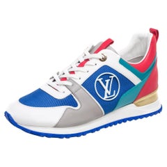 LOUIS VUITTON-Suede Monogram Run Away Sneakers-Size: 38.5 – Closet NV Shop