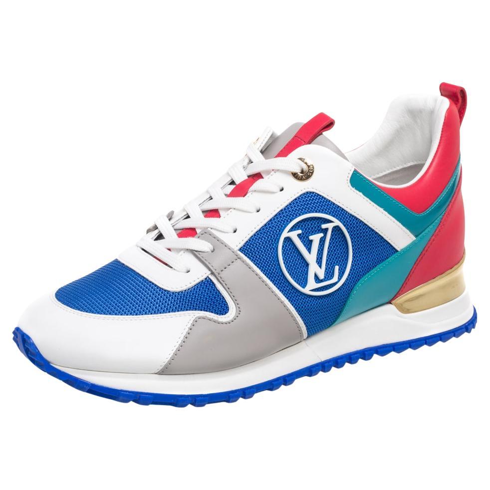 Louis Vuitton Multicolor Leather And Mesh Run Away Sneakers Size 39