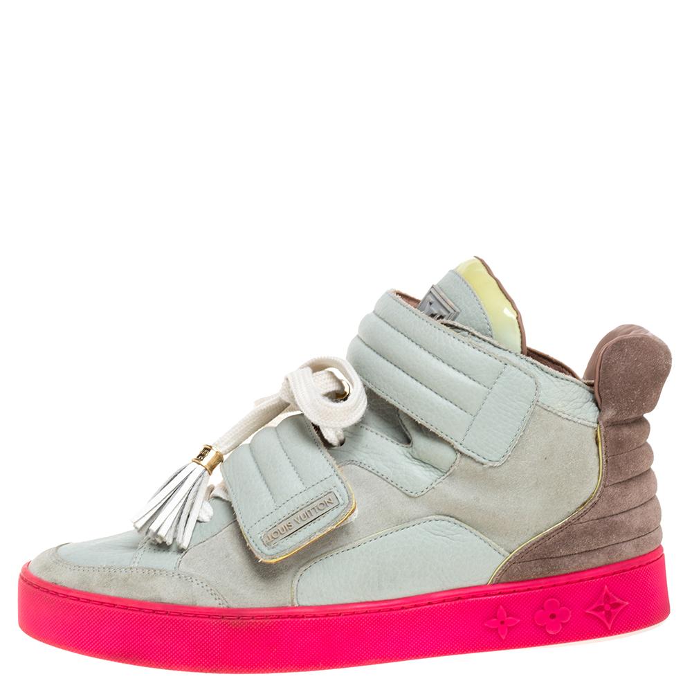 First introduced in 2009, the Jasper style is an incredibly rare collaboration between American rapper Kanye West and luxury fashion house Louis Vuitton. These contemporary sneakers feature a high-top silhouette with premium suede and leather