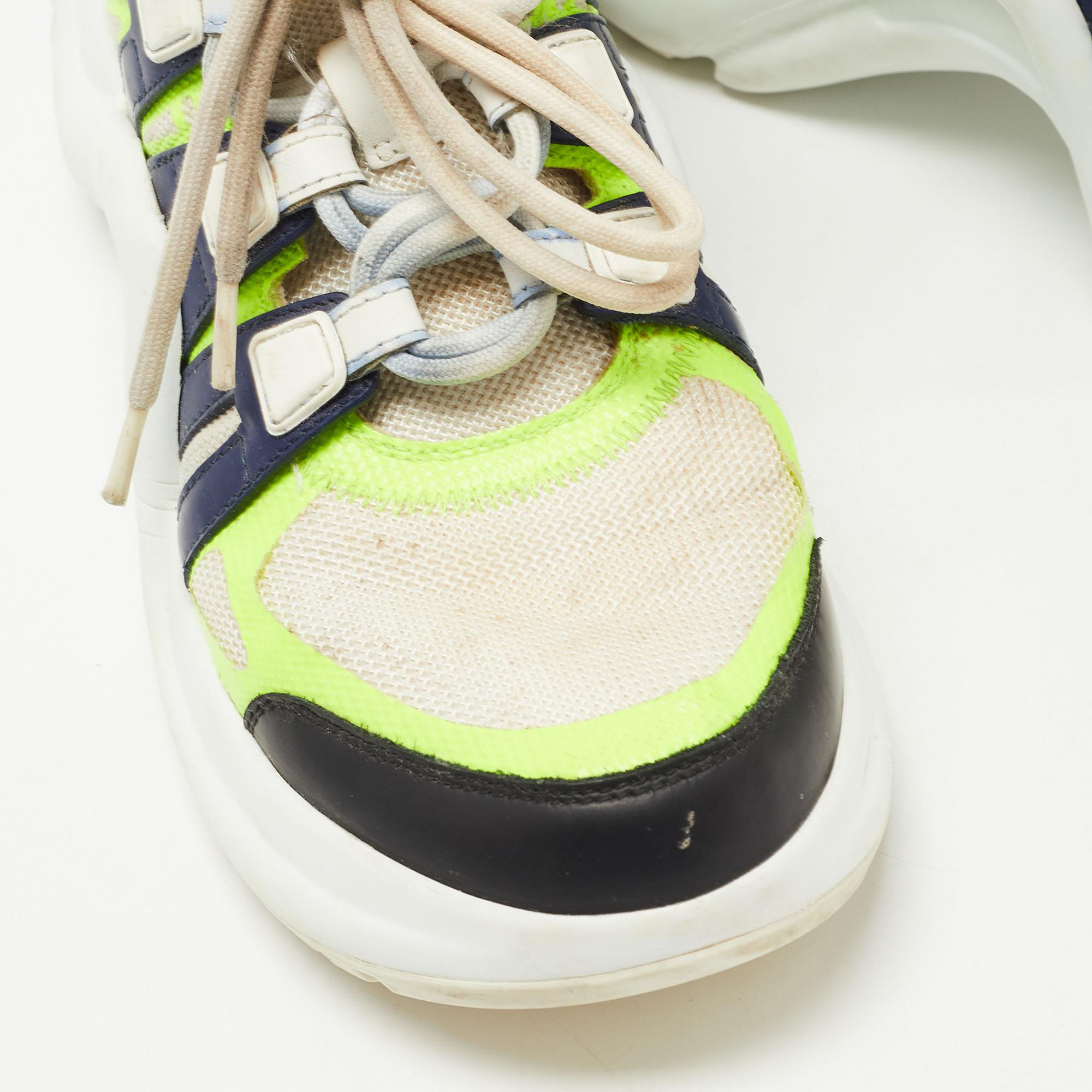 Louis Vuitton Multicolor Leather Archlight Sneakers Size 37.5 3