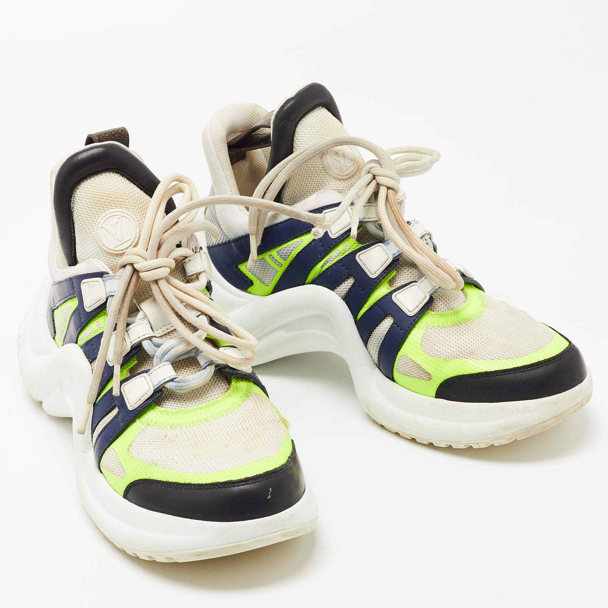 Louis Vuitton Multicolor Leather Archlight Sneakers Size 37.5 4