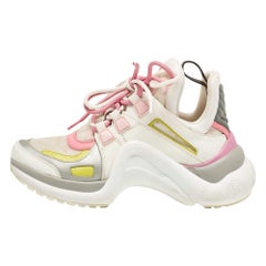 Louis Vuitton Multicolor Leather Net Archlight High Top Sneakers Size 36.5