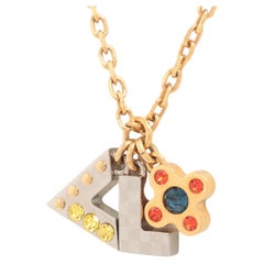 Louis Vuitton Multicolor Love Letters Pendant Necklace