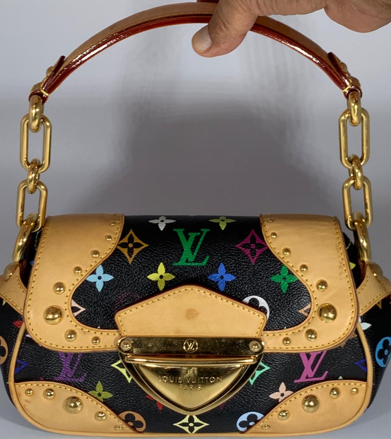 Louis Vuitton Black Monogram Multicolore Patti Bag - Yoogi's Closet