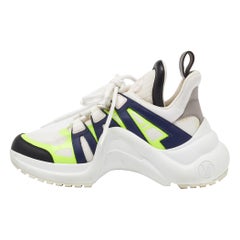 Louis Vuitton Multicolor Mesh and Leather Archlight Low Top Sneakers Size 36
