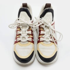 Louis Vuitton Multicolor Mesh and Leather Archlight Low Top Sneakers Size 39