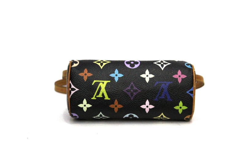 LOUIS VUITTON Monogram Multicolor Mini Sac HL Speedy Black 1293742