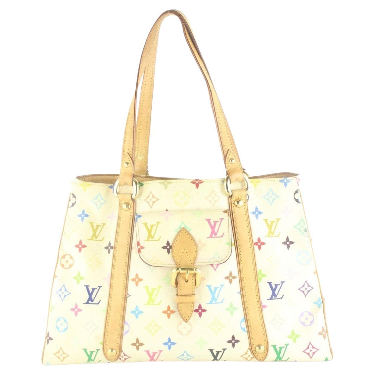Louis Vuitton Multicolor Monogram Aurelia MM Shoulder Bag 8LV112K For Sale