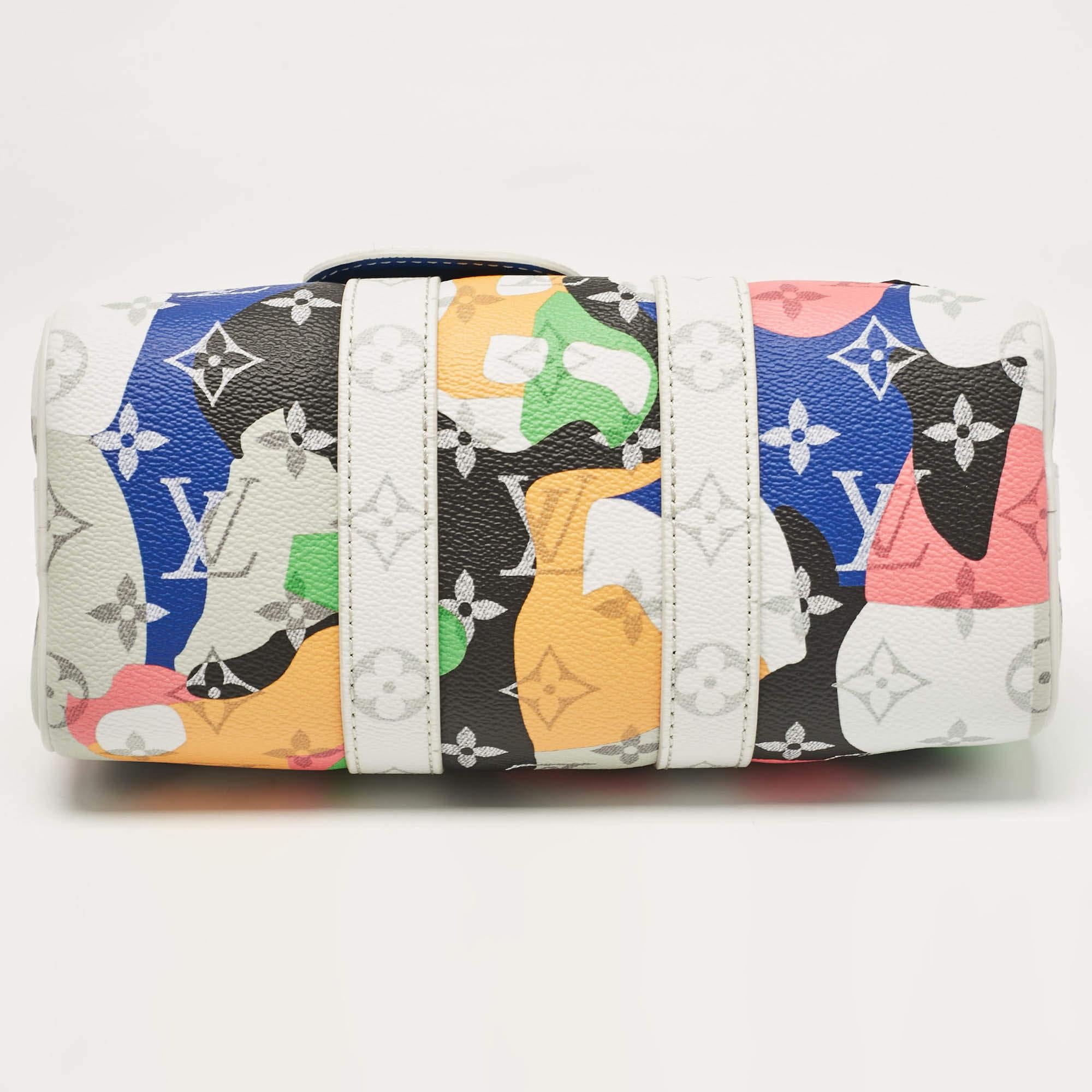 Louis Vuitton Multicolor Monogram Canvas Keepall Bandoulière 25 Bag For Sale 1