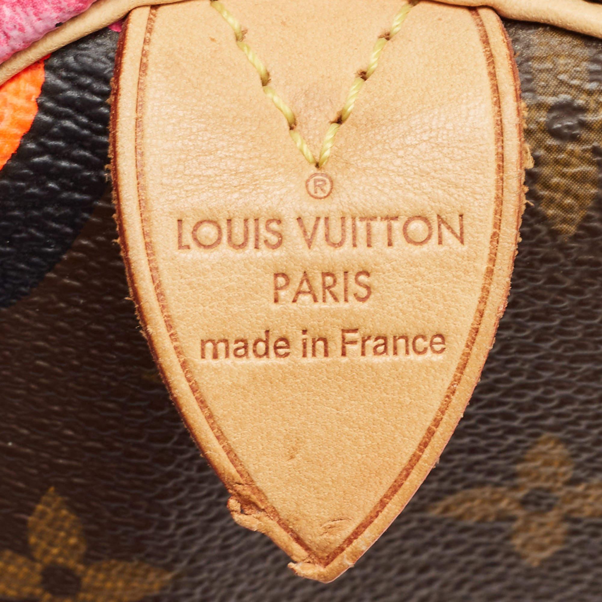 Louis Vuitton Multicolor Monogram Canvas Limited Edition Stephen Sprouse Roses S 6