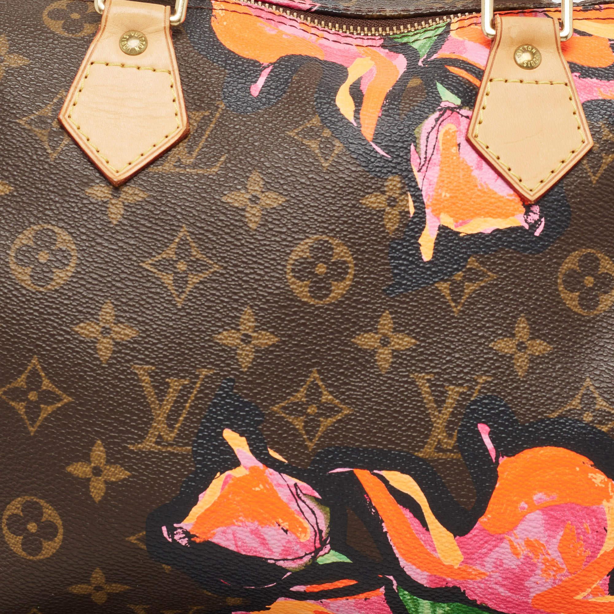 Louis Vuitton Multicolor Monogram Canvas Limited Edition Stephen Sprouse Roses S 10