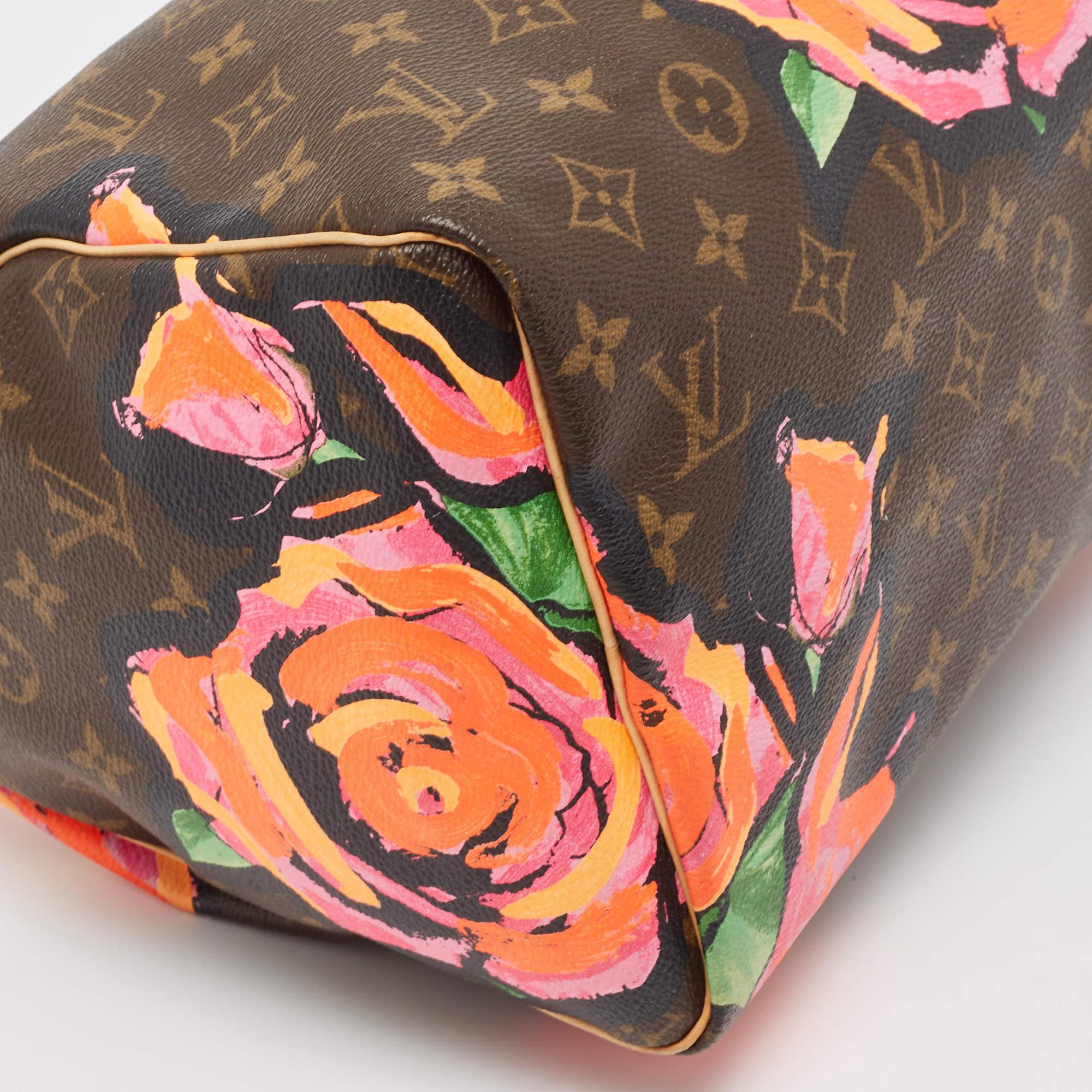 Louis Vuitton Multicolor Monogram Canvas Limited Edition Stephen Sprouse Roses S 2
