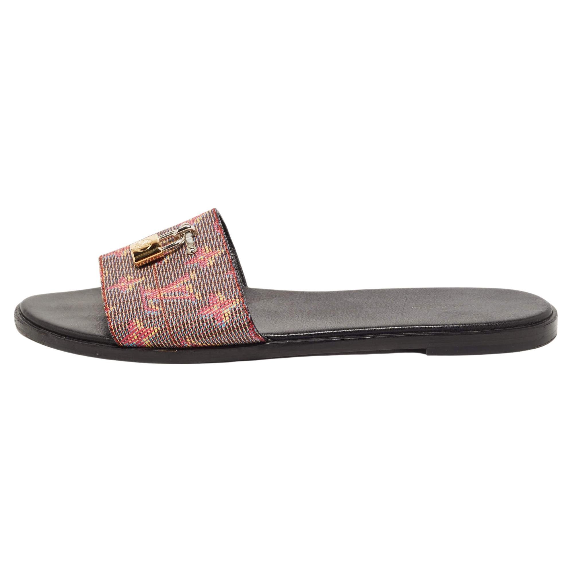 Louis vuitton lock it sandals clearance