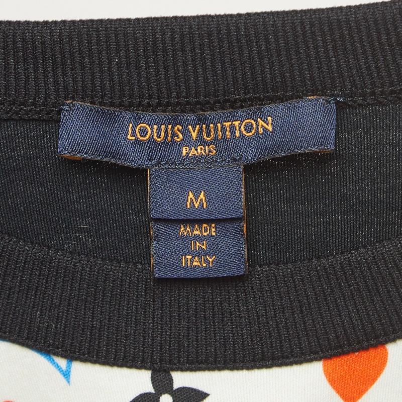 Louis Vuitton Multicolor Monogram Game On Cotton Contrast Back T-shirt M In Excellent Condition In Dubai, Al Qouz 2