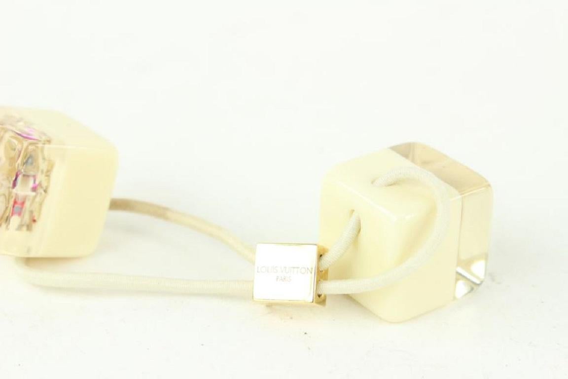 Louis Vuitton Multicolor Monogram Inclusion Resin Hair Cubes 013lv20 5