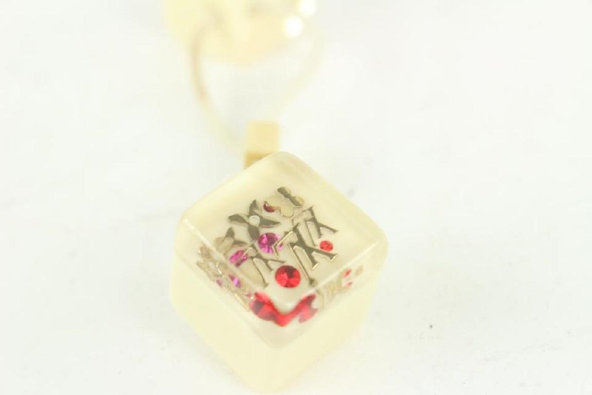 Louis Vuitton Multicolor Monogram Inclusion Resin Hair Cubes 013lv20 6