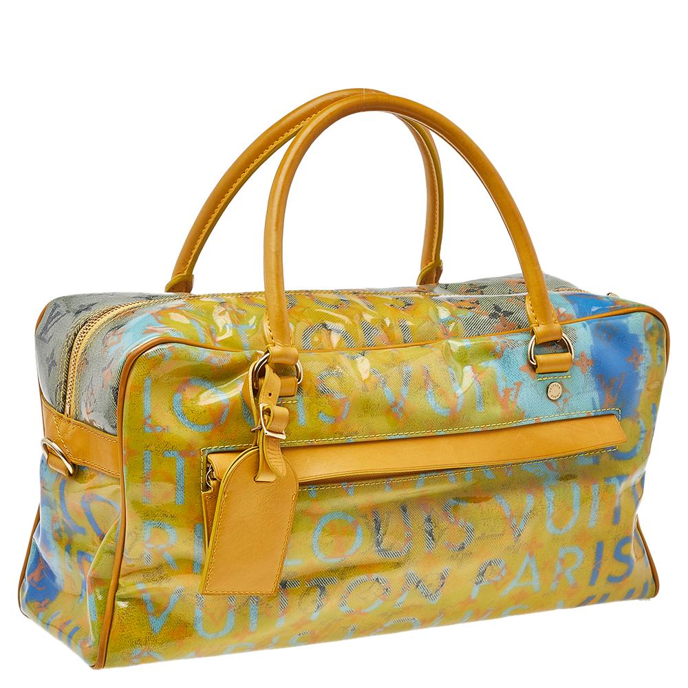 Louis Vuitton Multicolor Monogram Limited Edition Pulp Weekender PM Bag In Good Condition In Dubai, Al Qouz 2