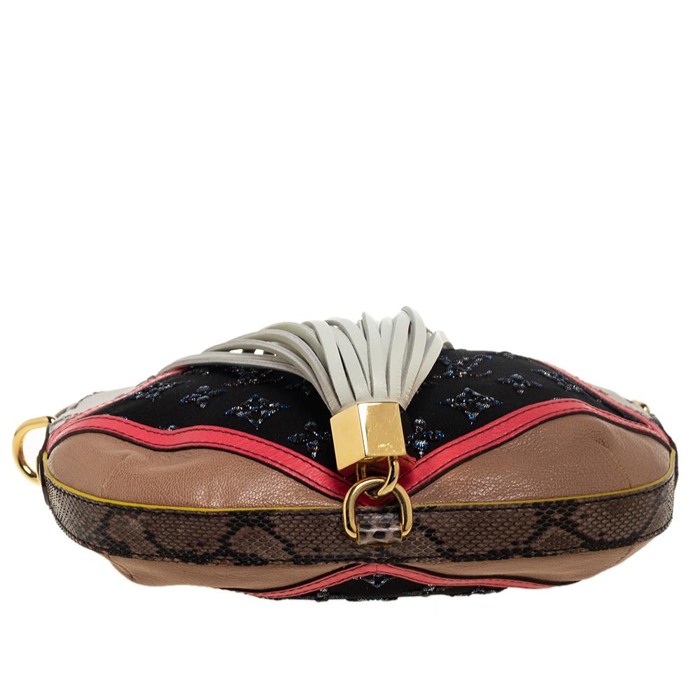 Mehrfarbige Monogrammierte Nachtvögel-Pochette von Louis Vuitton 1