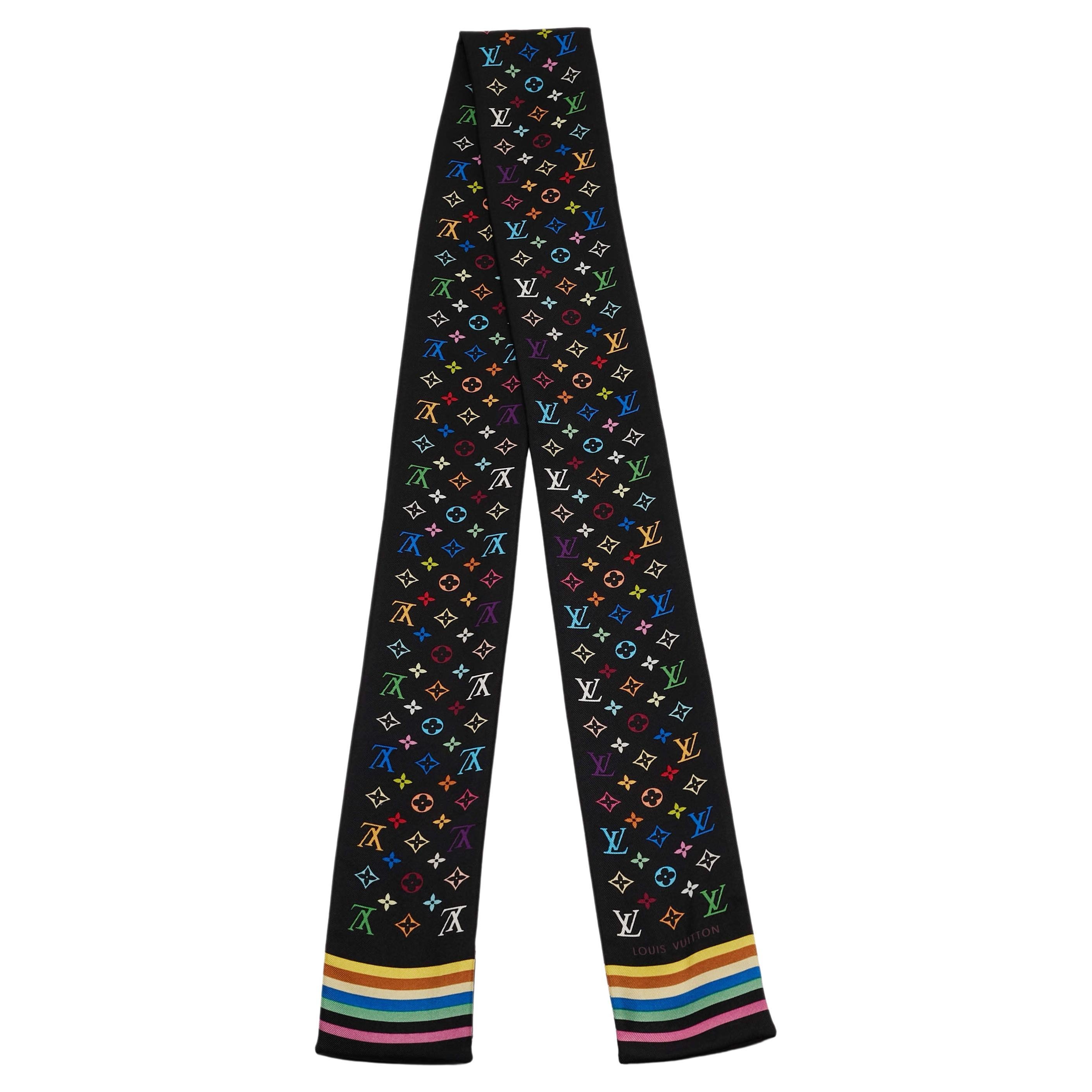 Louis Vuitton Multicolor Monogram Silk Bandeau Scarf