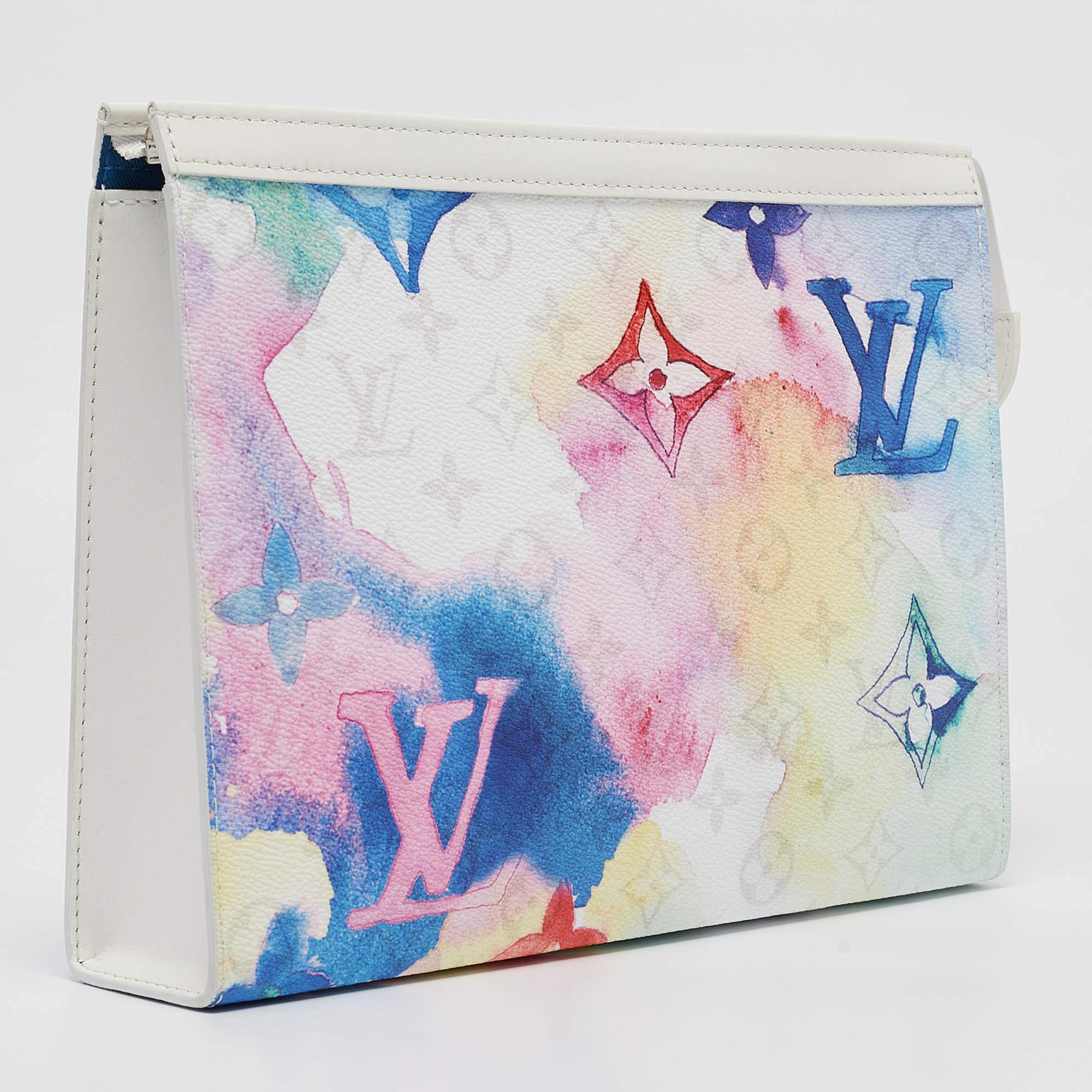 Grigio Louis Vuitton Multicolor Monogram Watercolor Pochette Voyage MM
