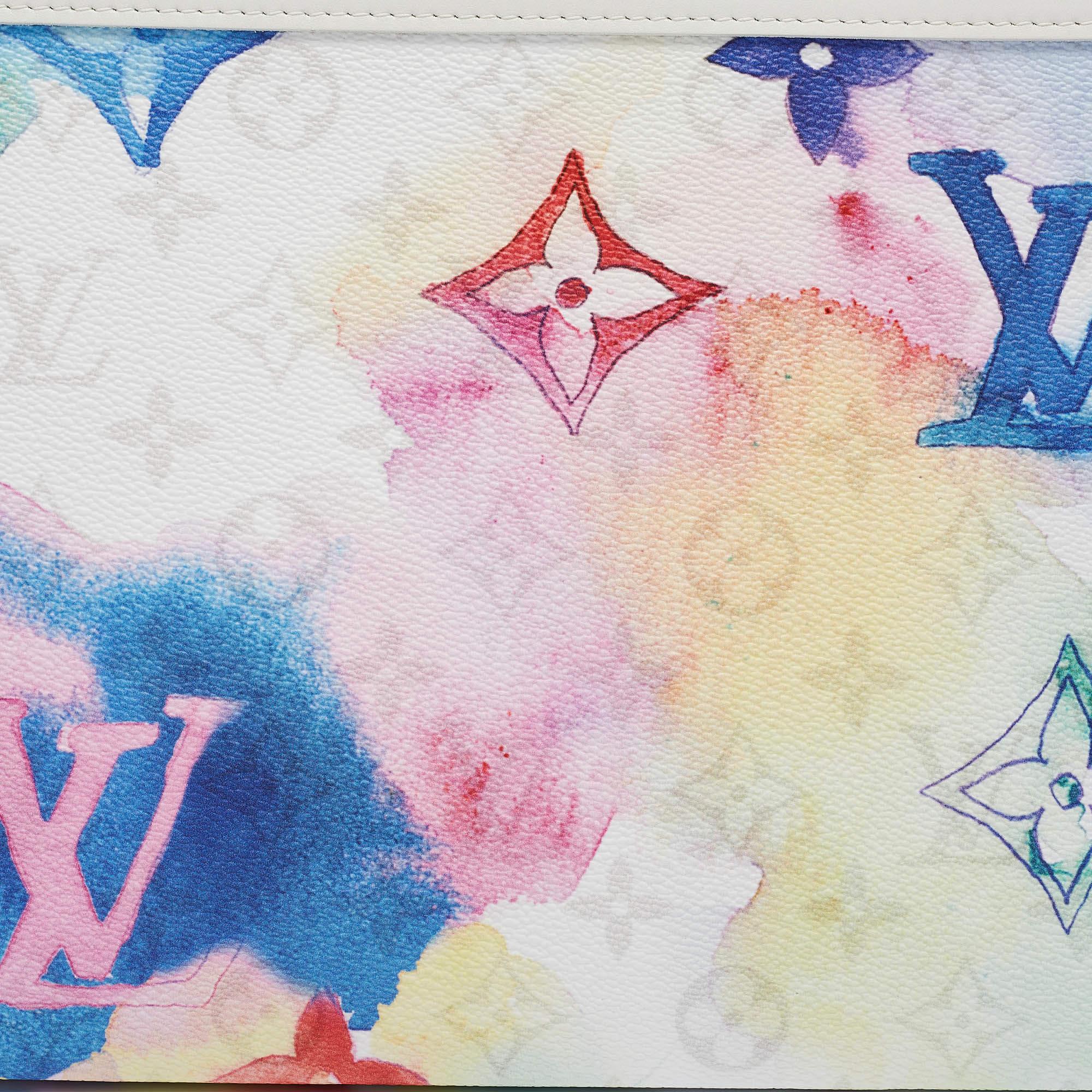 Donna Louis Vuitton Multicolor Monogram Watercolor Pochette Voyage MM