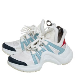 Louis Vuitton Multicolor Nylon And Leather Archlight Low Top Sneakers Size 38