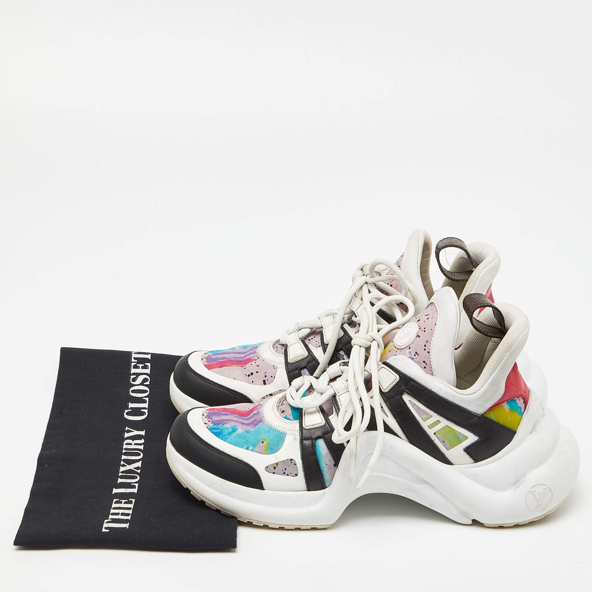 Louis Vuitton Multicolor Nylon and Leather Archlight Sneakers  2