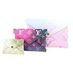 Mehrfarbiges Pastellfarbenes Sonnenset Kirigami Pochette Trio Set Envelopes von Louis Vuitton 