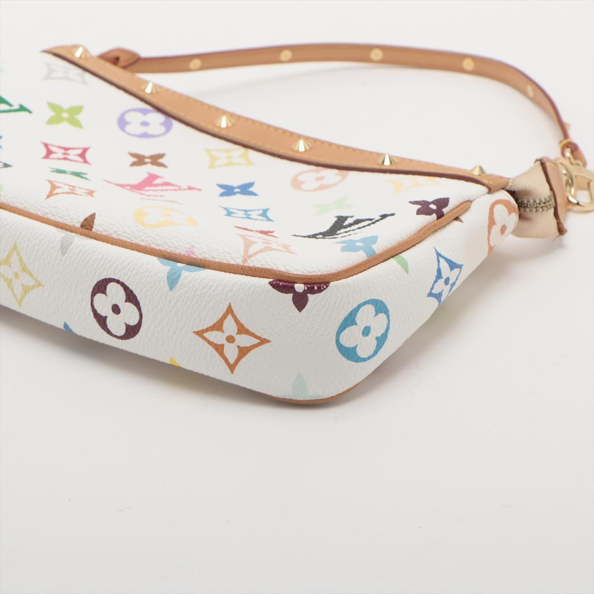 Women's Louis Vuitton Multicolor Pochette Accessoire White
