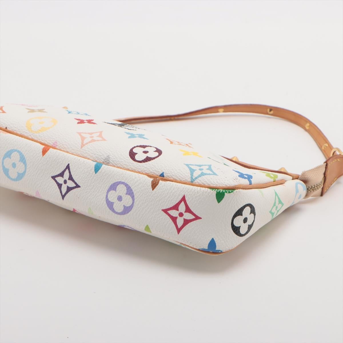 Women's Louis Vuitton Multicolor Pochette Accessoire White