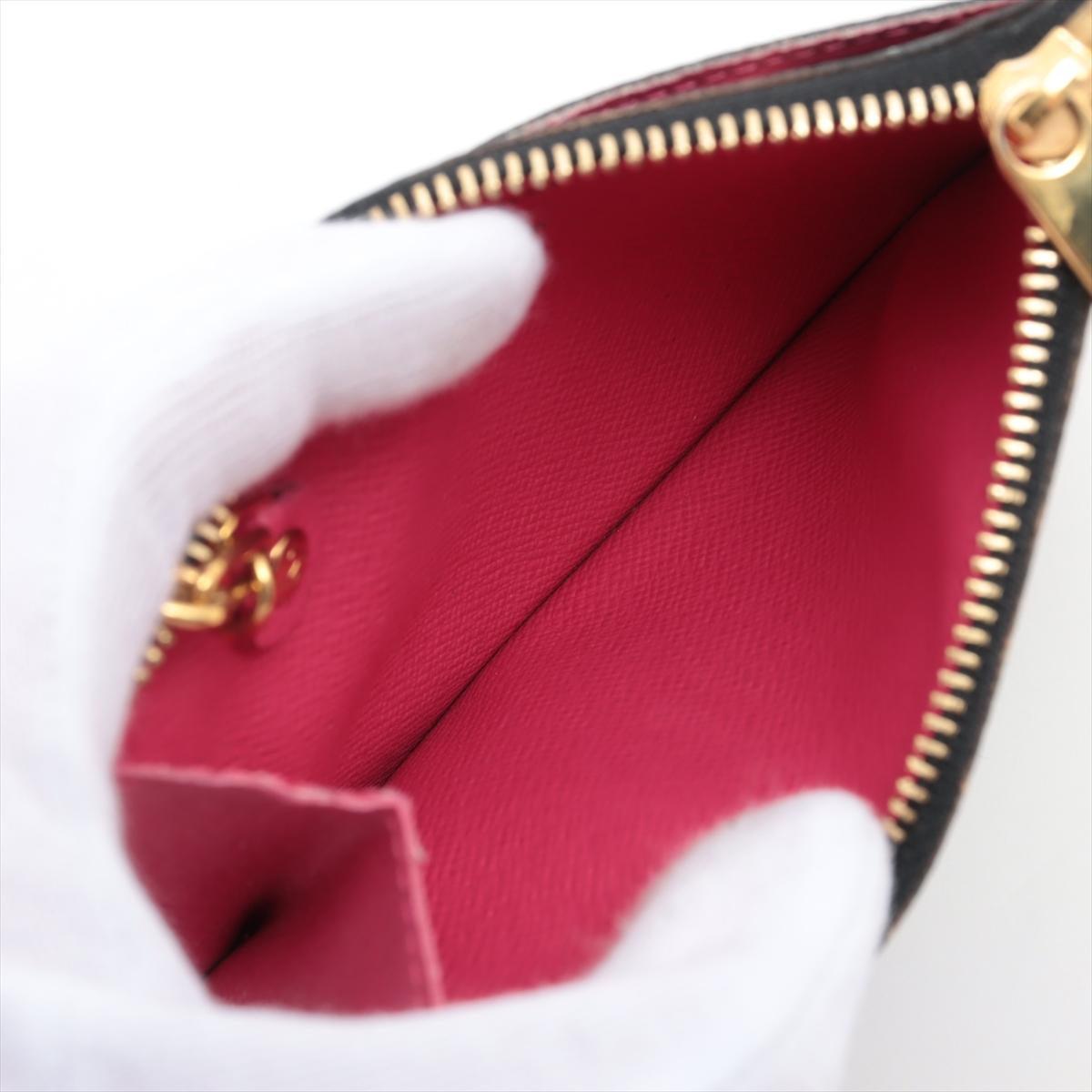 Women's Louis Vuitton Multicolor Pochette Coin Purse Black