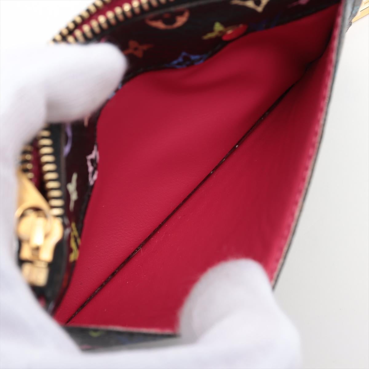 Louis Vuitton Multicolor Pochette Coin Purse Black 1