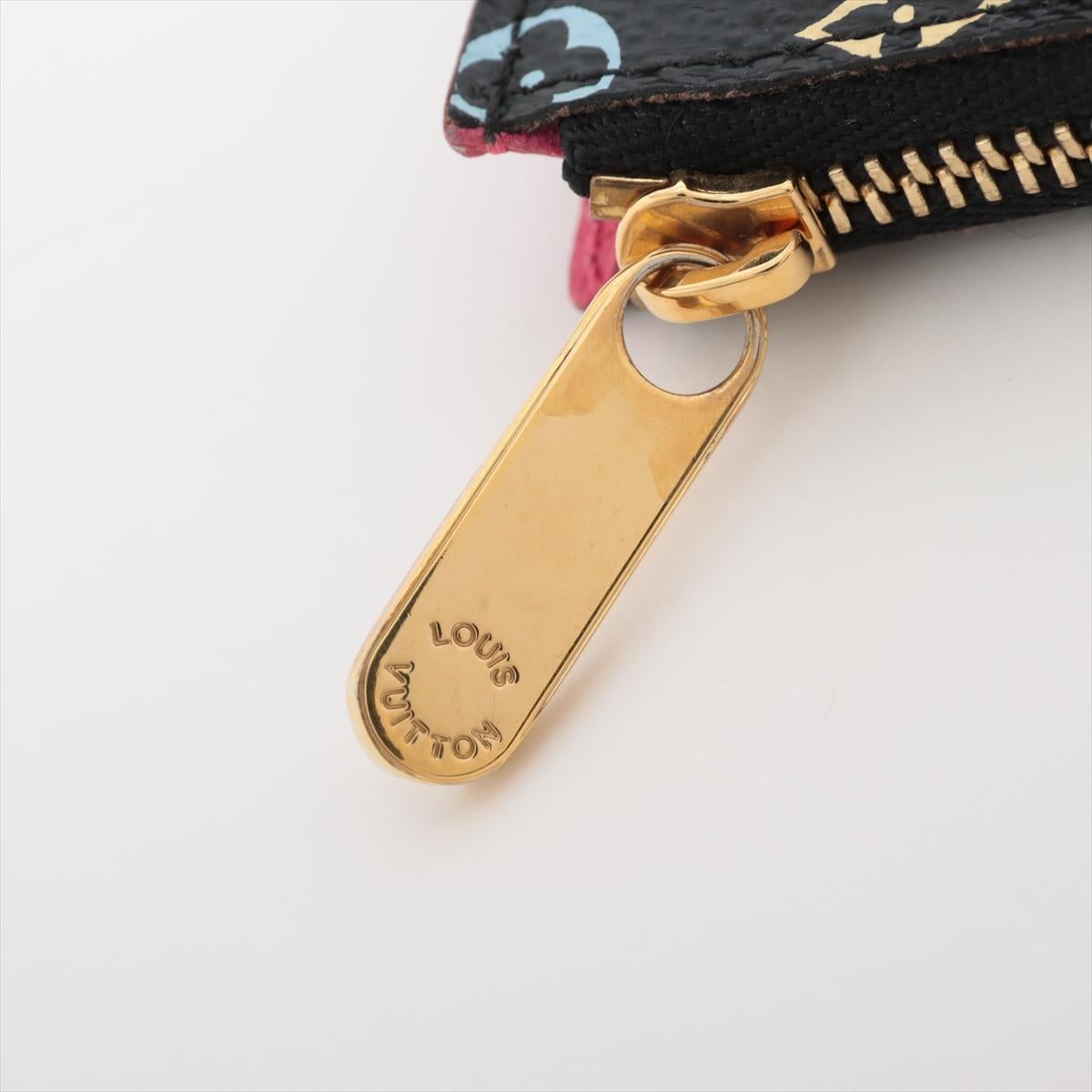 Louis Vuitton Multicolor Pochette Coin Purse Black 4