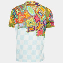 Louis Vuitton Multicolor Printed Cotton Crew Neck T-Shirt M