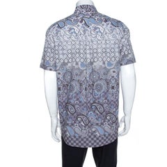 Louis Vuitton Multicolor Printed Cotton Short Sleeve Shirt XL