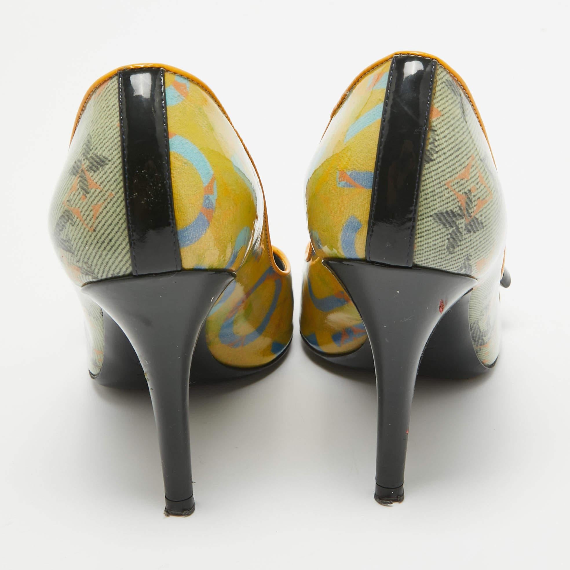 Louis Vuitton Multicolore PVC A Richard Prince Flash Pulp Pumps Size 36.5 Pour femmes en vente