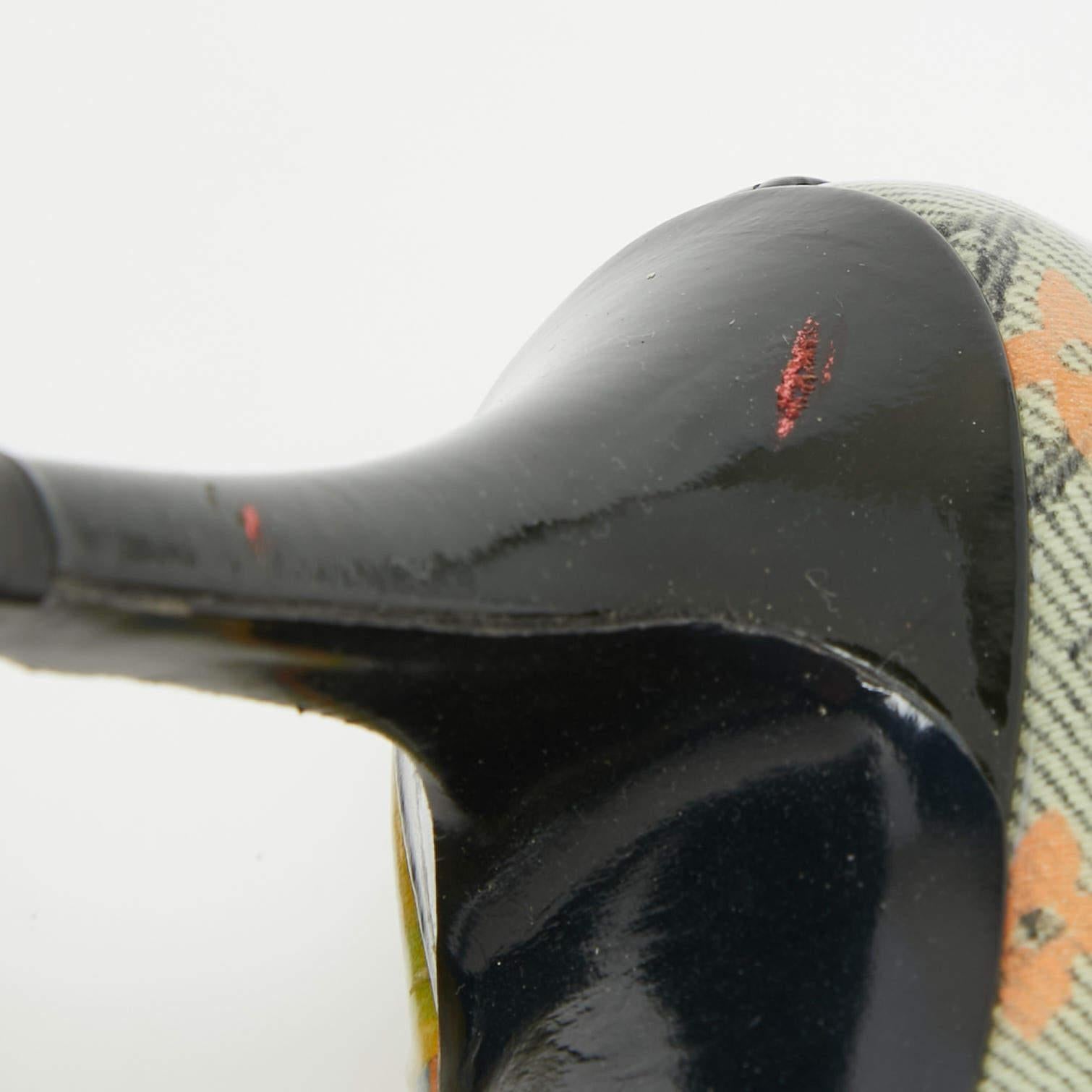 Louis Vuitton Multicolore PVC A Richard Prince Flash Pulp Pumps Size 36.5 en vente 3