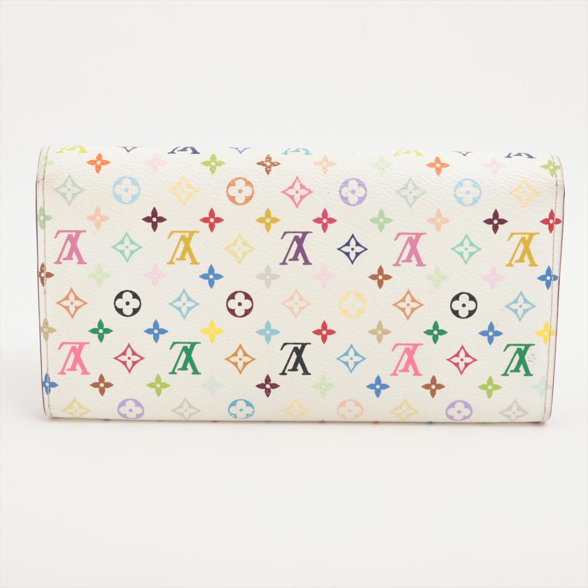 Louis Vuitton Multicolor Sarah Long Wallet Pink In Good Condition In Humacao, PR