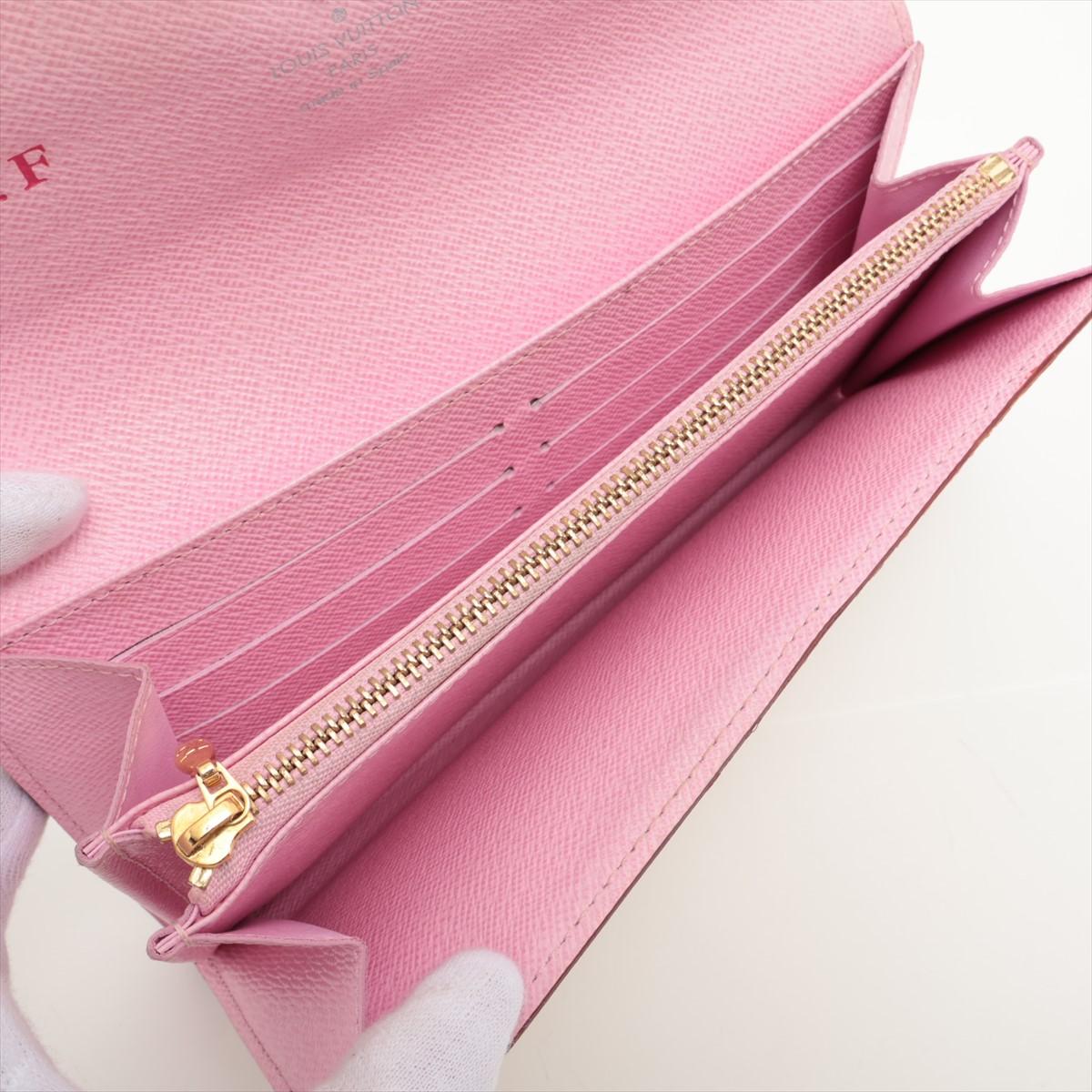 Louis Vuitton Multicolor Sarah Long Wallet Pink 1