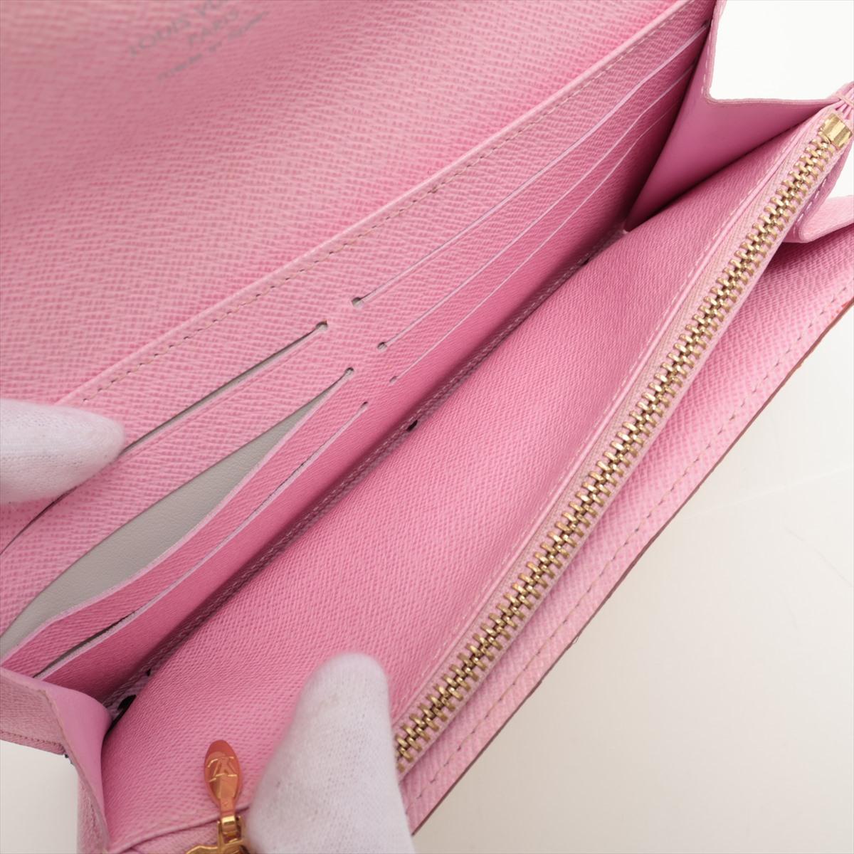 Louis Vuitton Multicolor Sarah Long Wallet Pink 2
