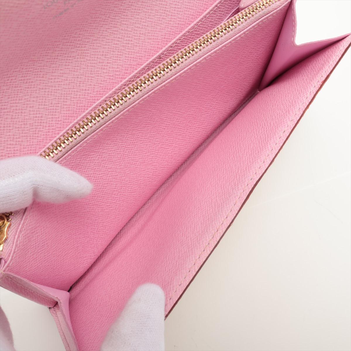 Louis Vuitton Multicolor Sarah Long Wallet Pink 3