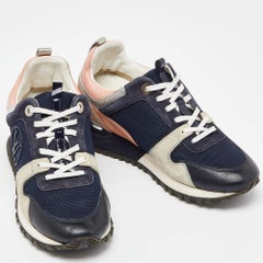 Louis Vuitton Multicolor Suede and Mesh Run Away Sneakers Size 37.5