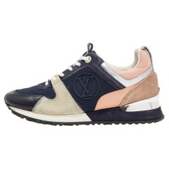 Louis Vuitton - Sneakers Run Away in camoscio e rete multicolore - misura 37,5